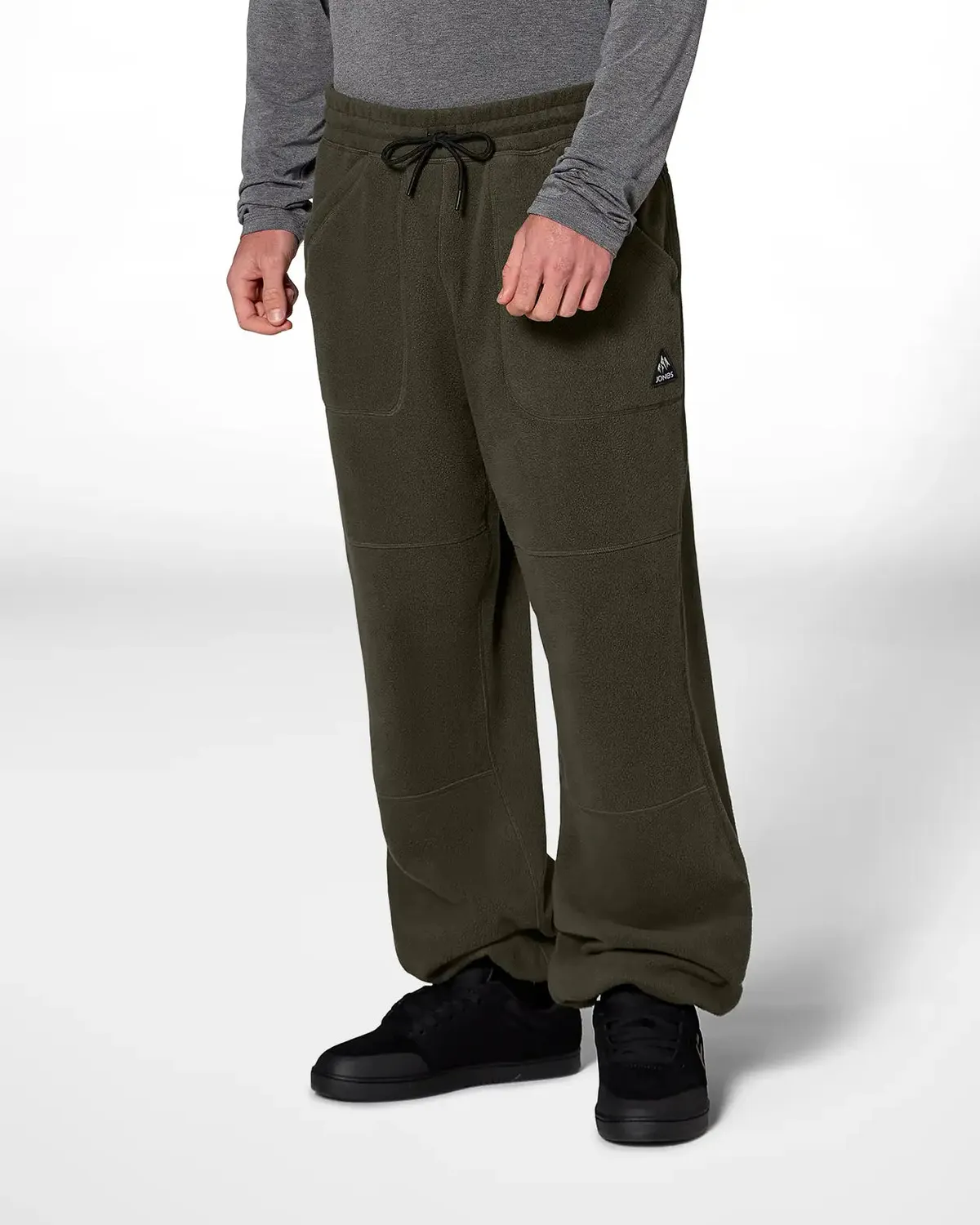 Jones Lodge Fleece fleecebyxor Stealth Black mjuk
