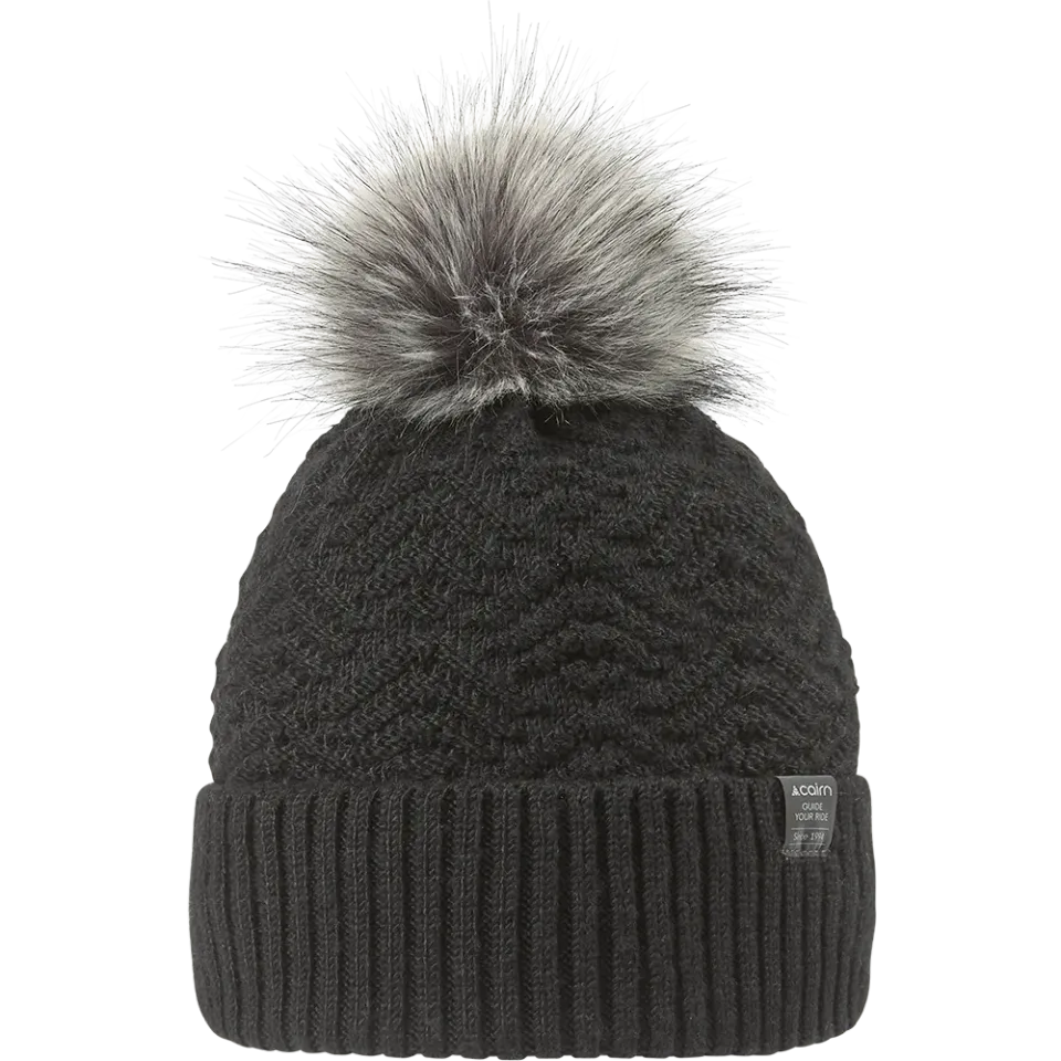 Cairn Emma Hat Black tofsmössa återvunnen