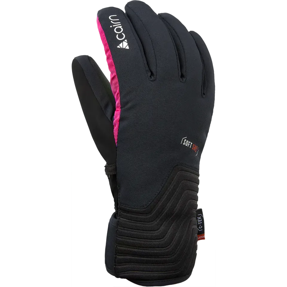 Cairn Elena Pure Fit Black Neon Pink skidhandskar dam