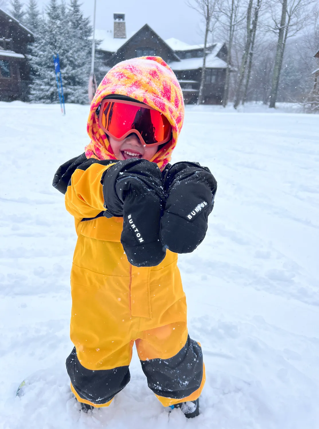 Burton Mini Mittens barnvantar Bubbles vattentäta