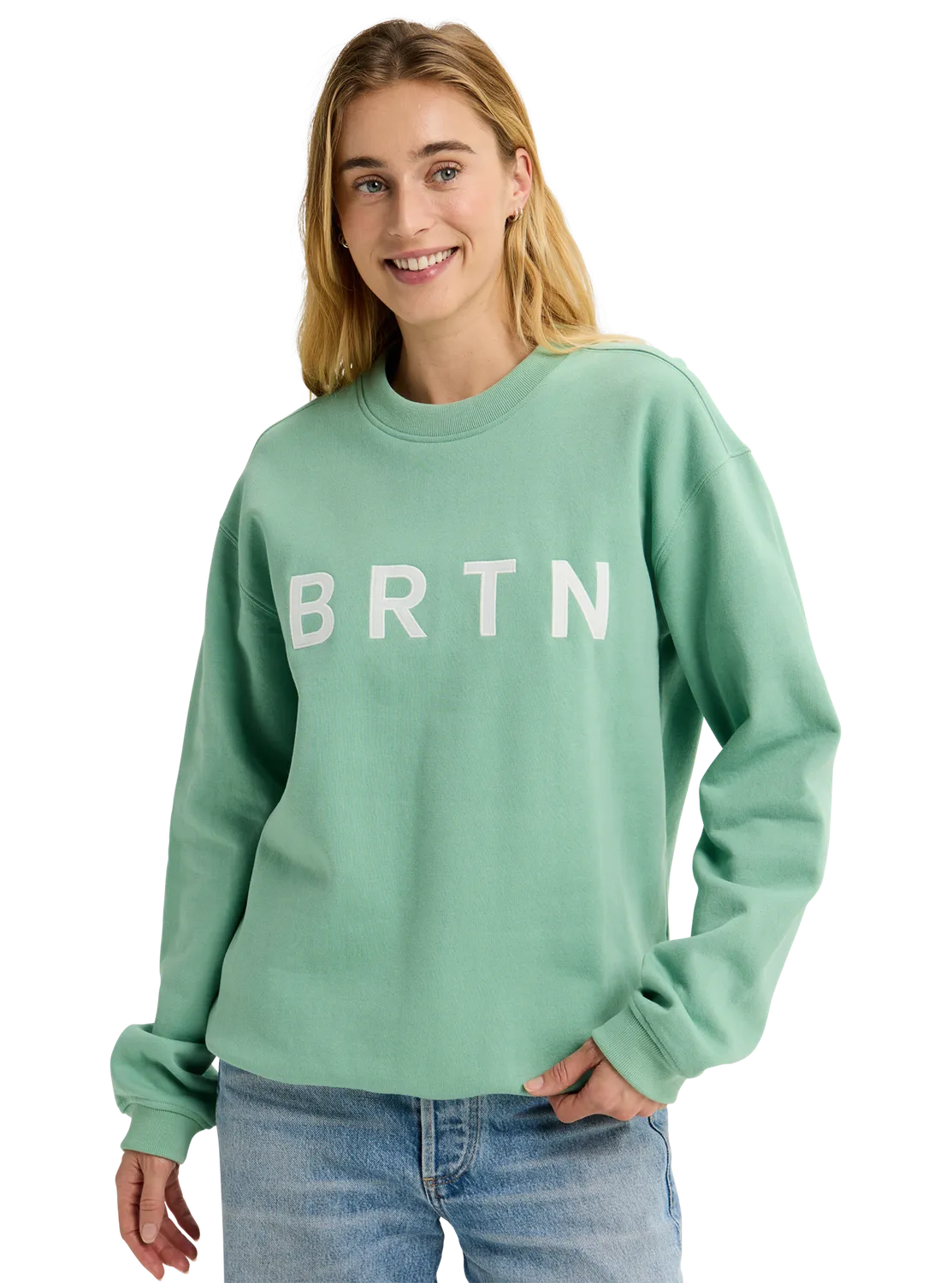 Burton BRTN Crew Sweatshirt Forest Moss ekologisk bomull