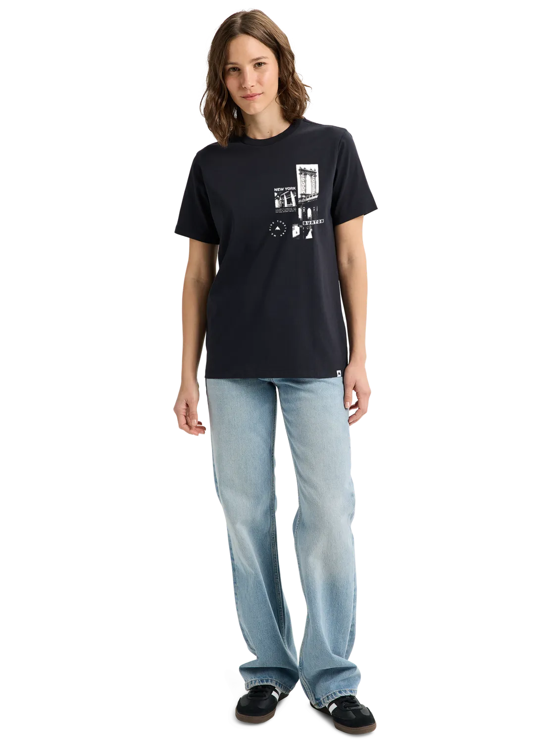 Burton NYC Short Sleeve T-shirt True Black ekologisk bomull