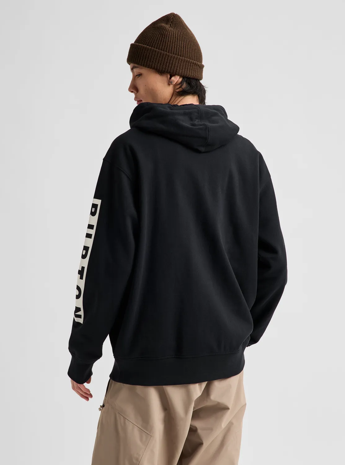 Burton Elite Full-Zip hoodie Dried Moss ekologisk