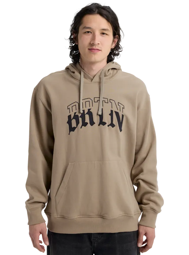 Burton Varsity pullover hoodie Summit Taupe ekologisk bomull