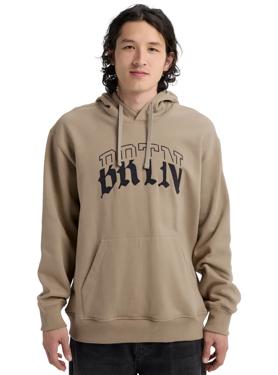 Burton Varsity pullover hoodie Summit Taupe ekologisk bomull