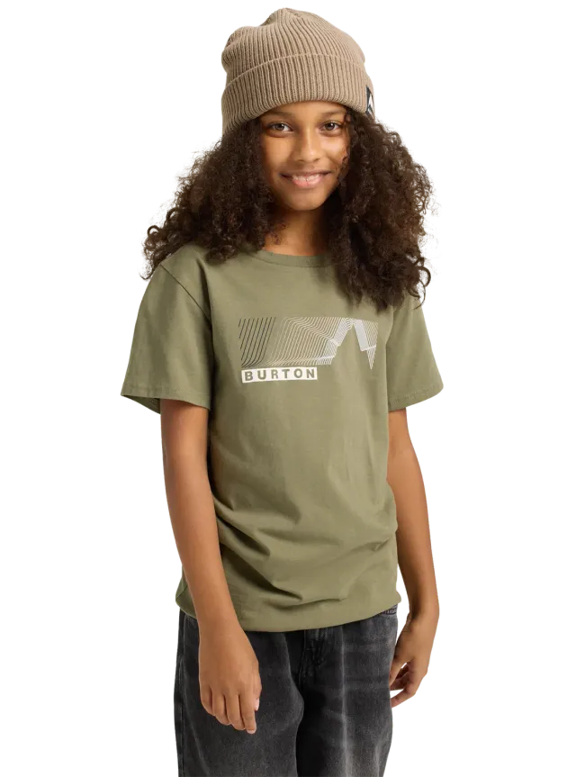 Burton Elmore t-shirt barn forest moss ekologisk