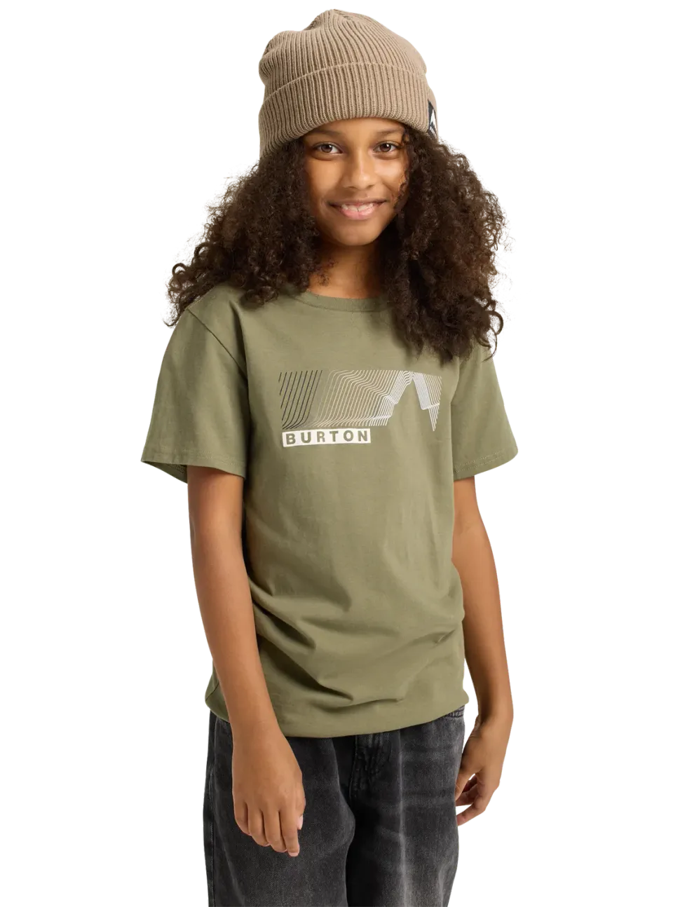 Burton Elmore t-shirt barn forest moss ekologisk