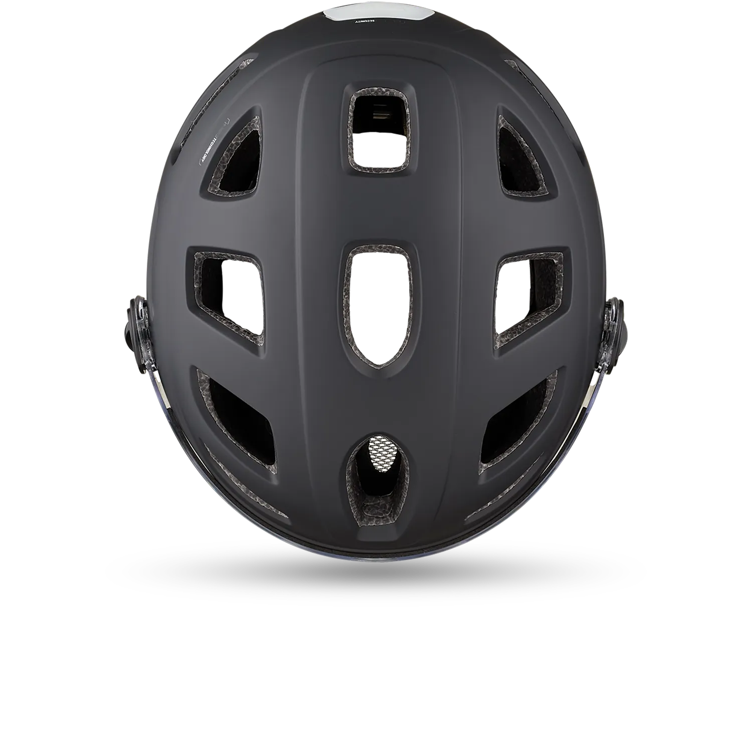 Cairn Quartz Visor cykelhjälm mat black med visir LED
