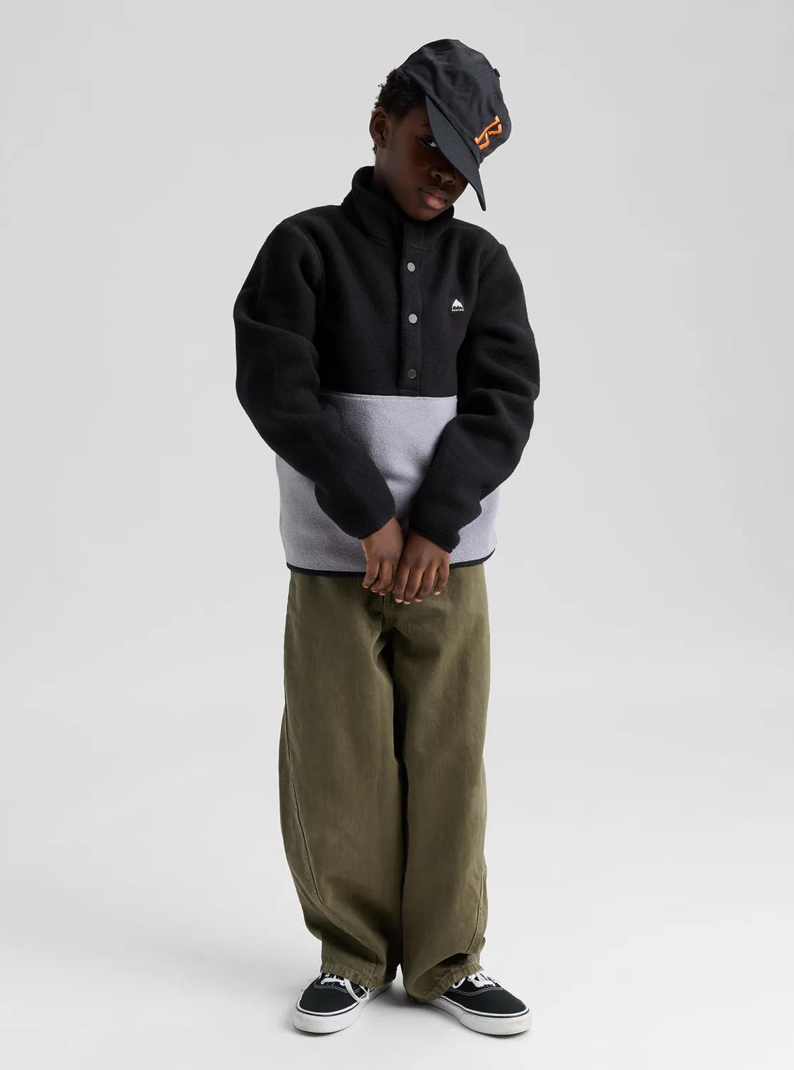 Burton Cinder fleeceanorak barn True Black fleece