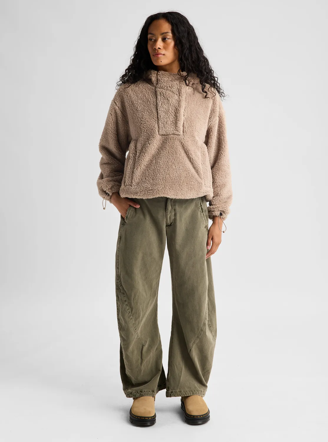 Burton Lemma fleecetröja pullover True Black mjuk
