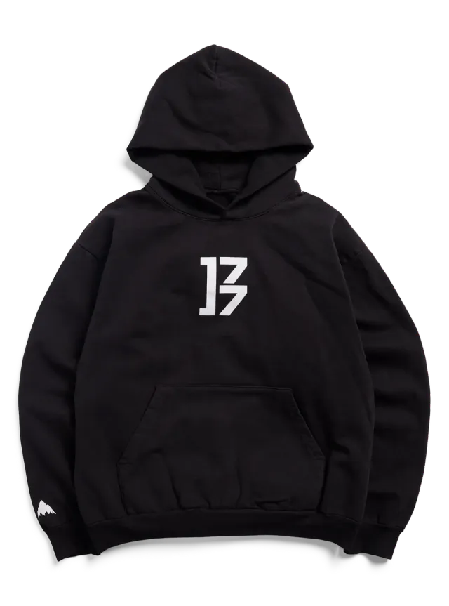 Burton Z Hoodie hoodie svart oversize bomull