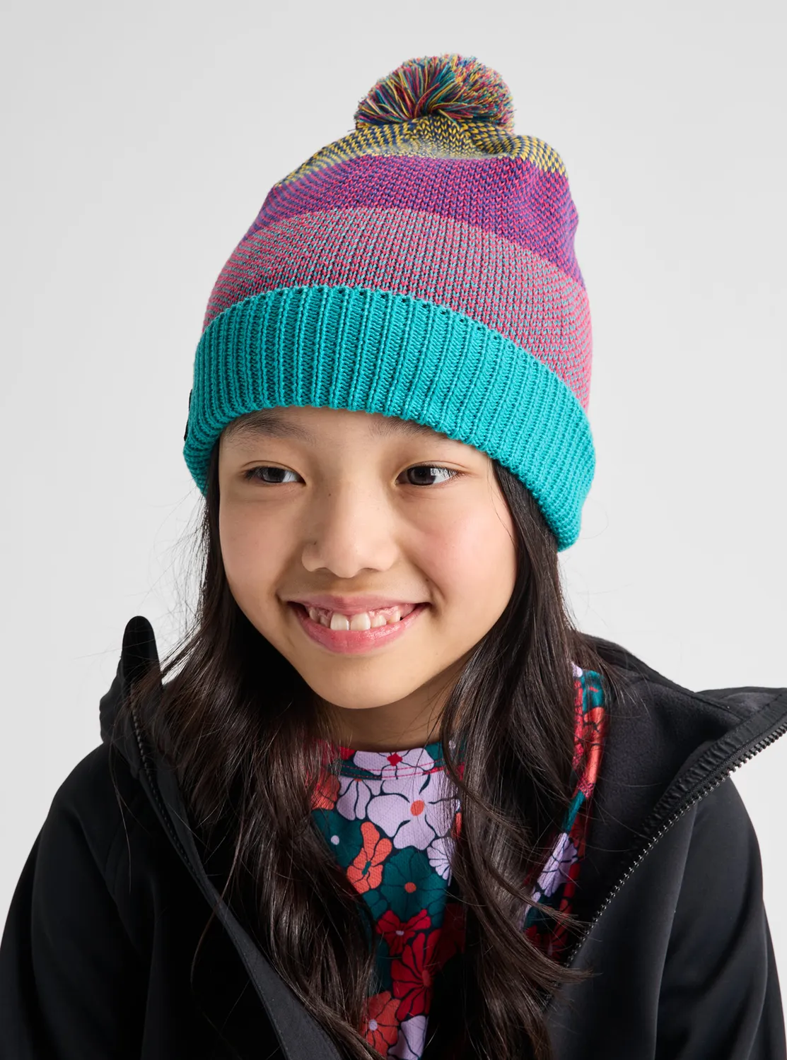 Burton Fleece-Lined Pom mössa barn svart