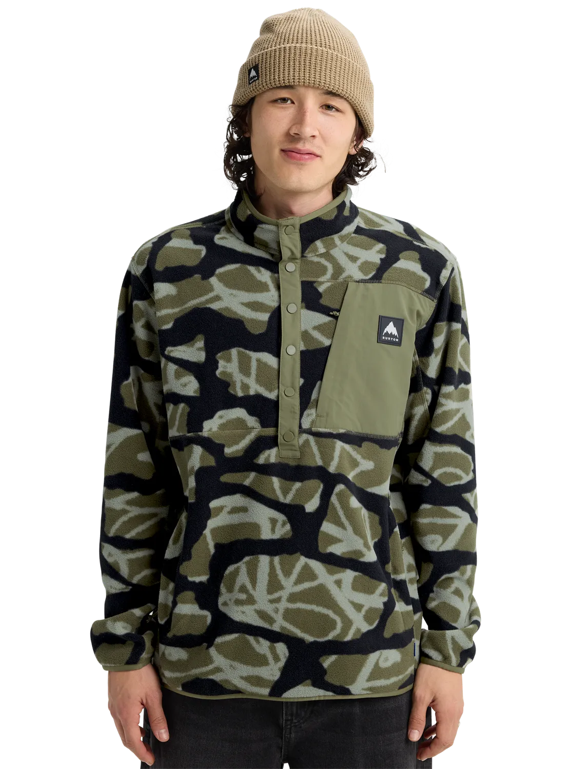 Burton Cinder fleecetröja Jake Blue mellanlager