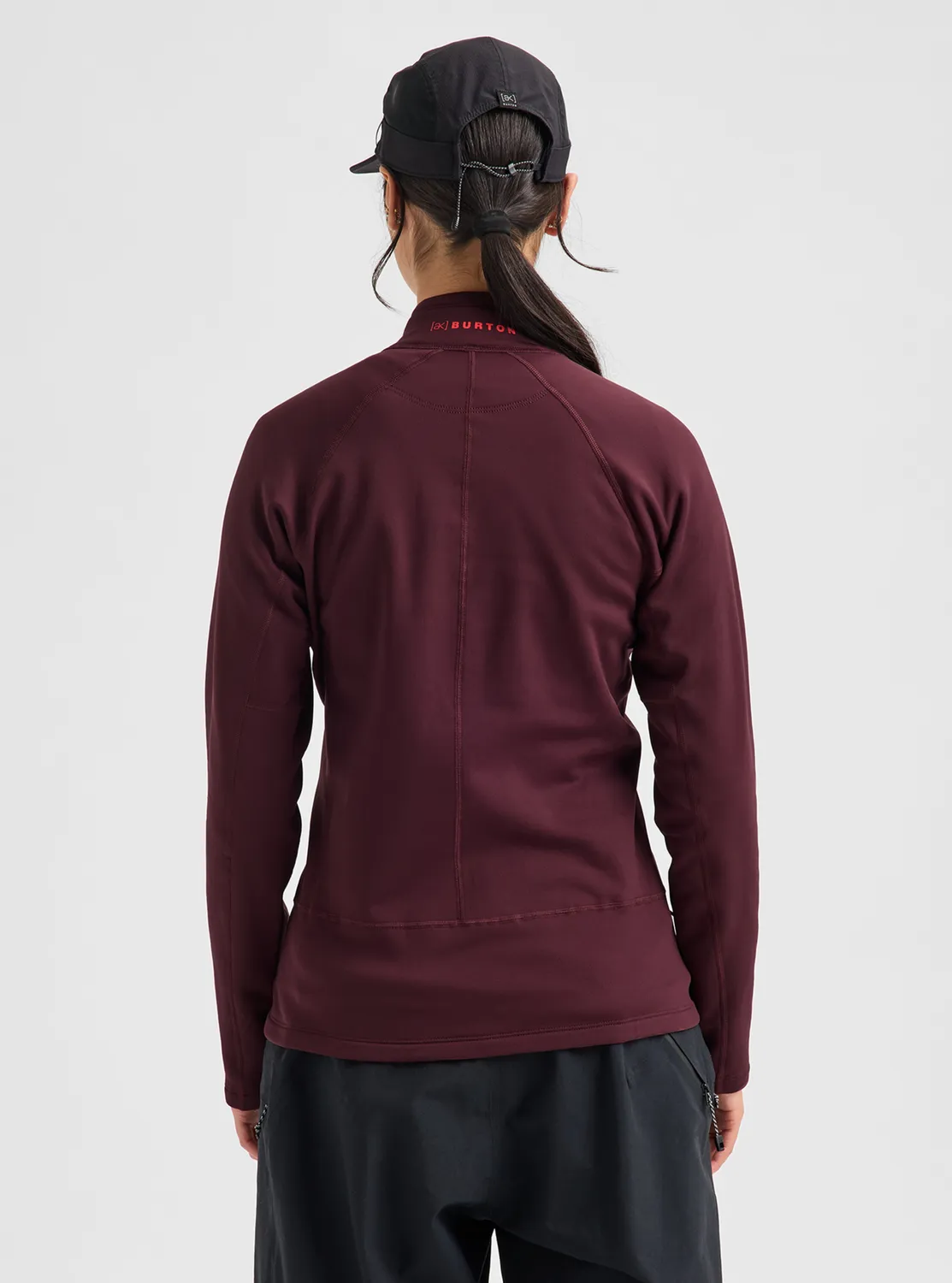 Burton [ak] Baker Stretch fleecejacka dam Rum Raisin fleece