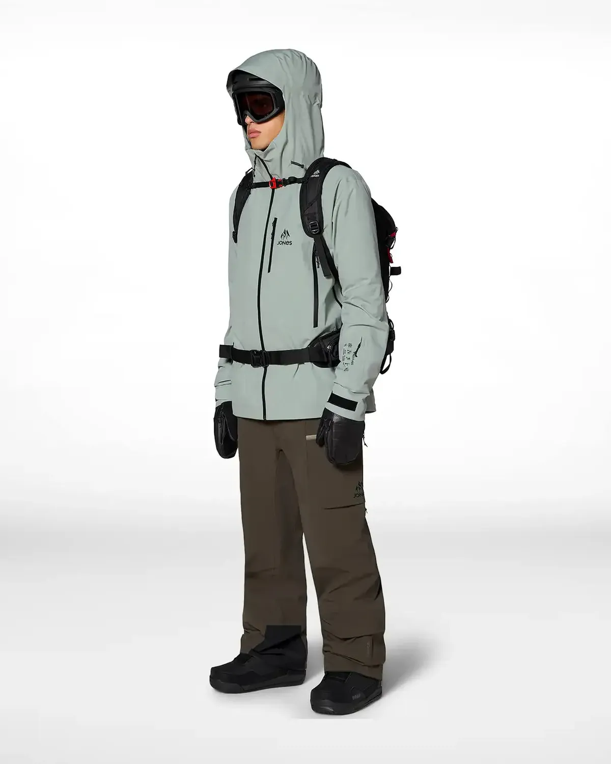 Jones Further 3L stretchjacka Glacier Gray 30K