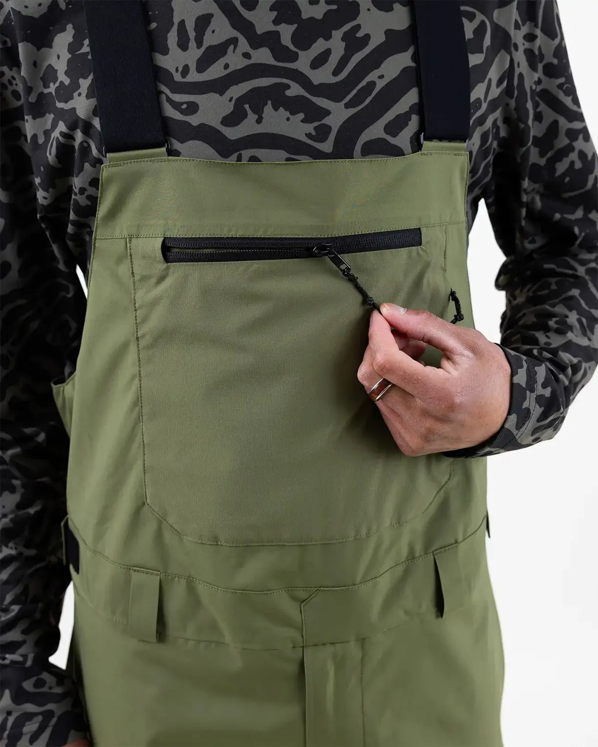 Jones MTN Surf Recycled hängselbyxor herr Moss Green