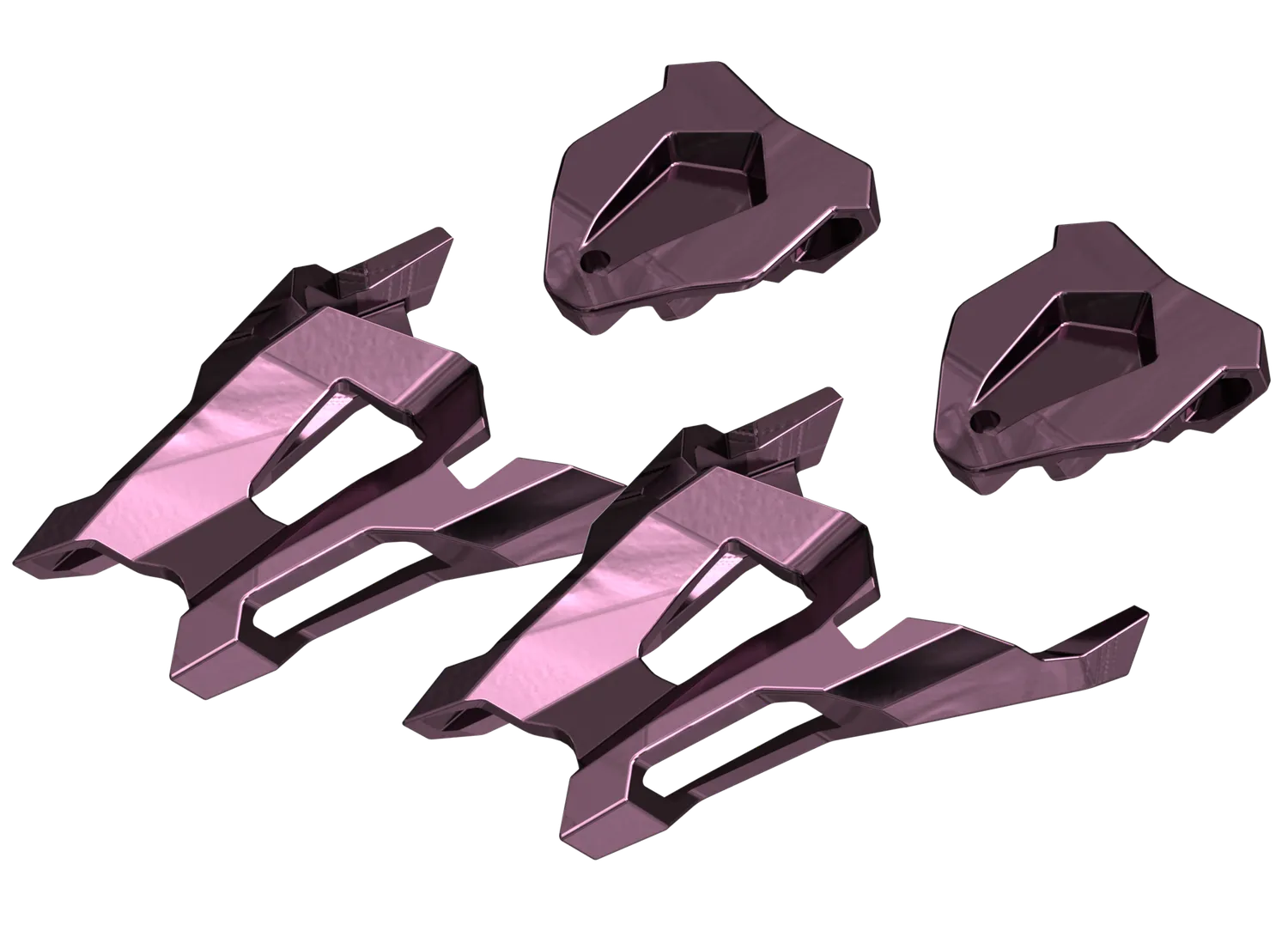 Fritschi Tecton Color Clip Set bindningsclips yellow-green plast