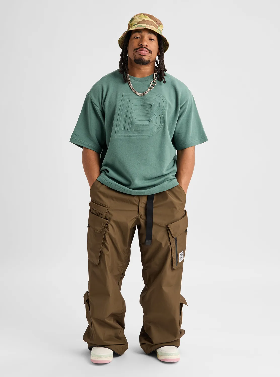Burton Baggy B Tee t-shirt Lunar Sand tung ekologisk bomull