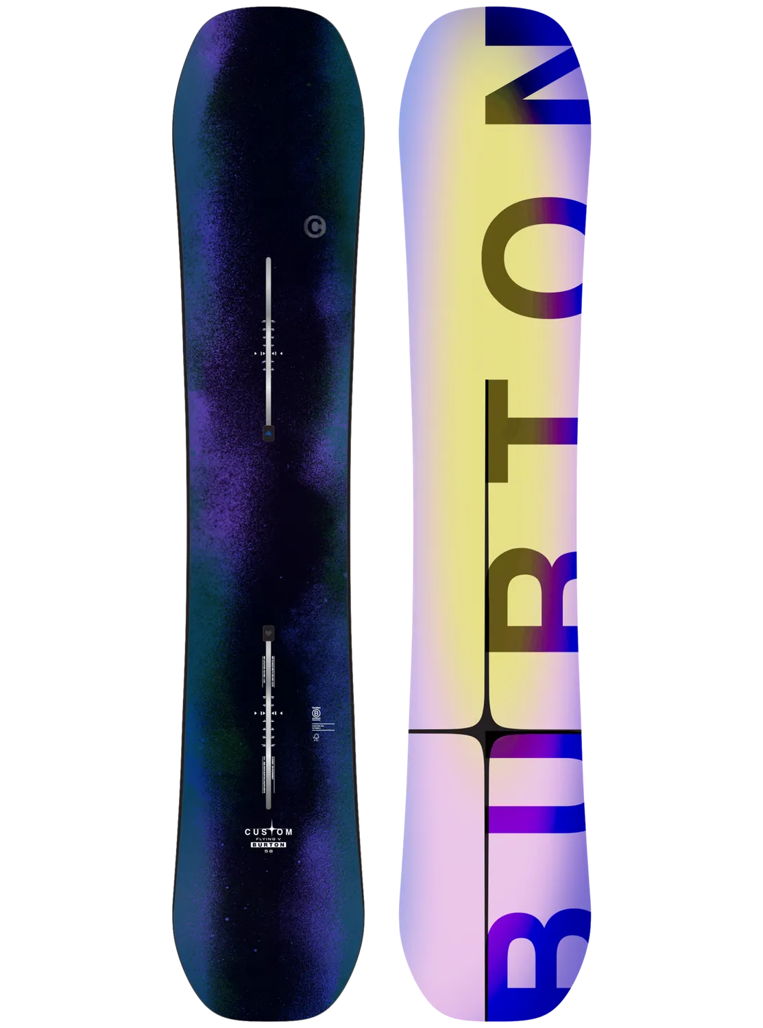 Burton Custom Flying V snowboard 156 hybridcamber poppig