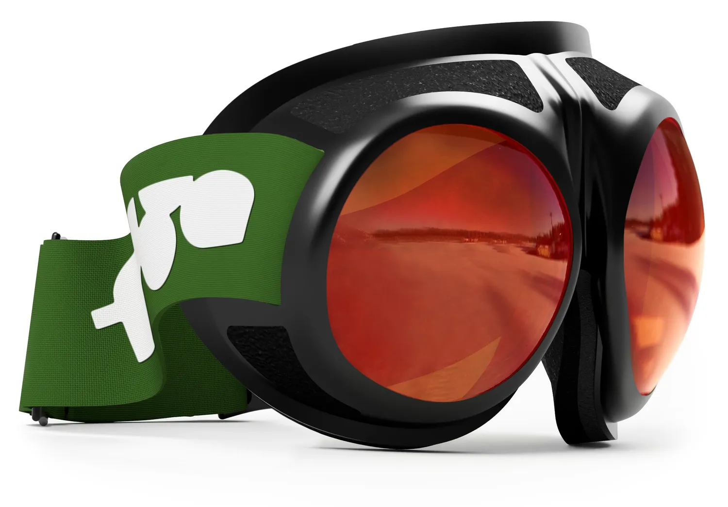 Rovfluga Goggles skidglasögon orange lins svart