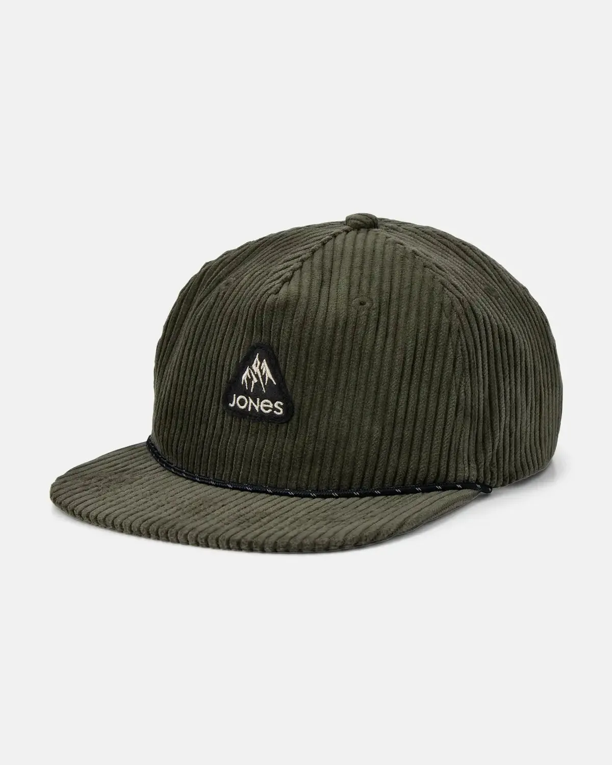 Jones Fresh Corduroy keps Stealth Black ekologisk