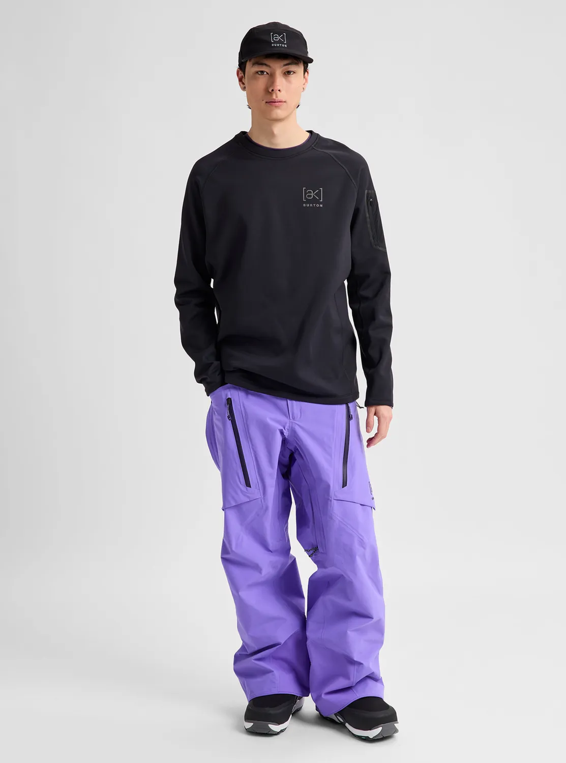 Burton [ak] Baker Stretch fleecetröja True Black stretch