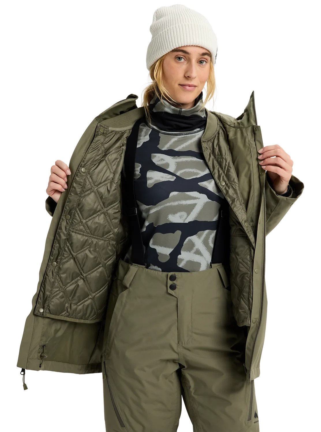 Burton Reserve 2L skidjacka forest moss S 3-i-1 20K