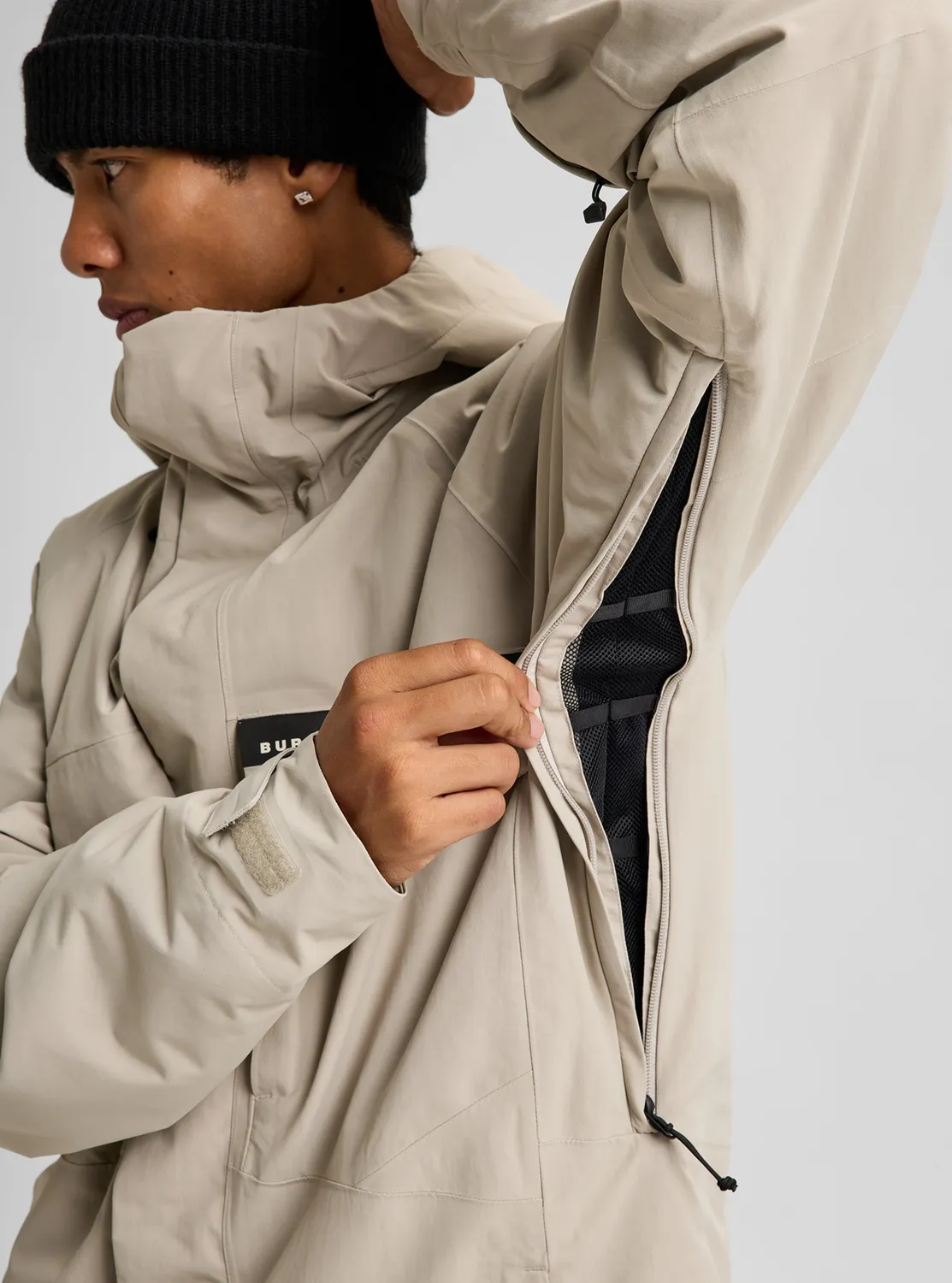 Burton Covert 2L fodrad skidjacka Stone Grey