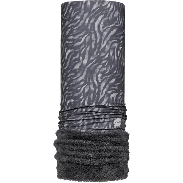 Cairn Malawi Polar Plush halsvärmare coal zebra fleece