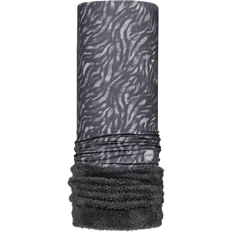 Cairn Malawi Polar Plush halsvärmare coal zebra fleece
