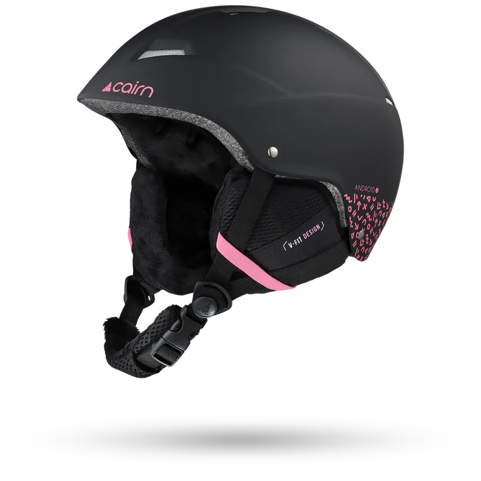 Cairn Sport Android Graphic J Mat Black Pink skidhjälm
