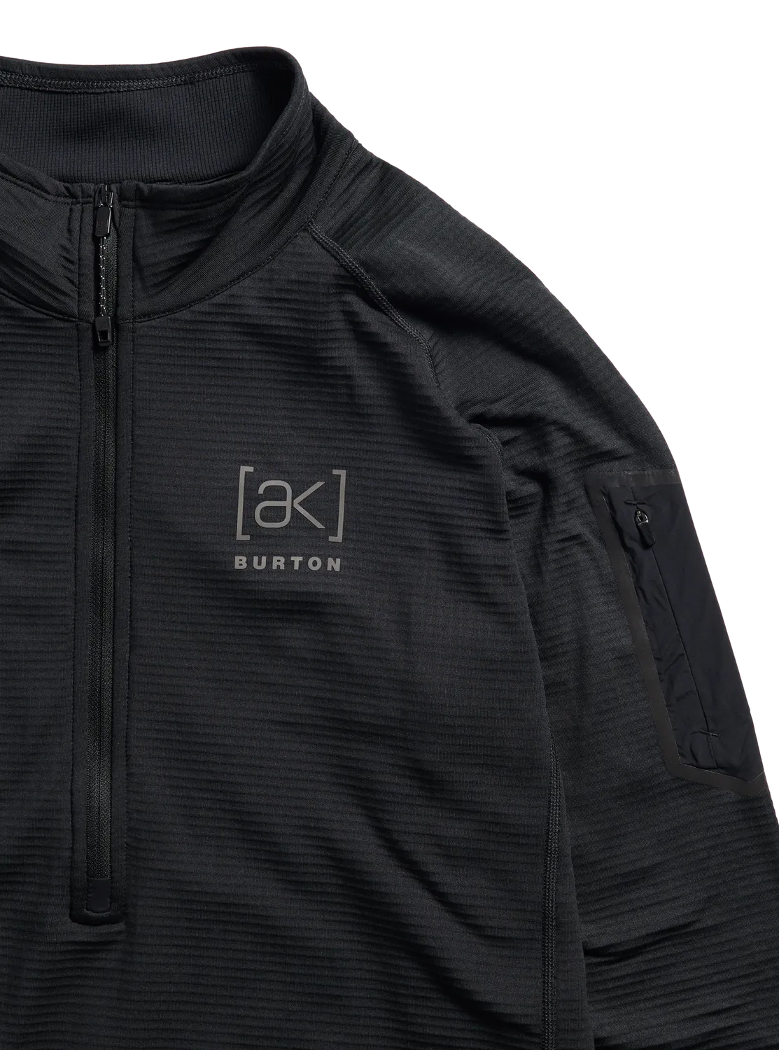 Burton ak Helium Grid fleece herr half-zip moss