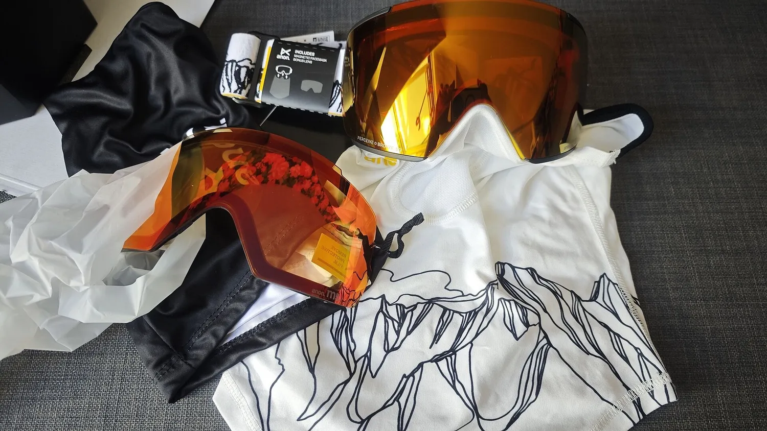 Anon M5 skidglasögon Hyper Lilac Sunny Onyx + reservlins