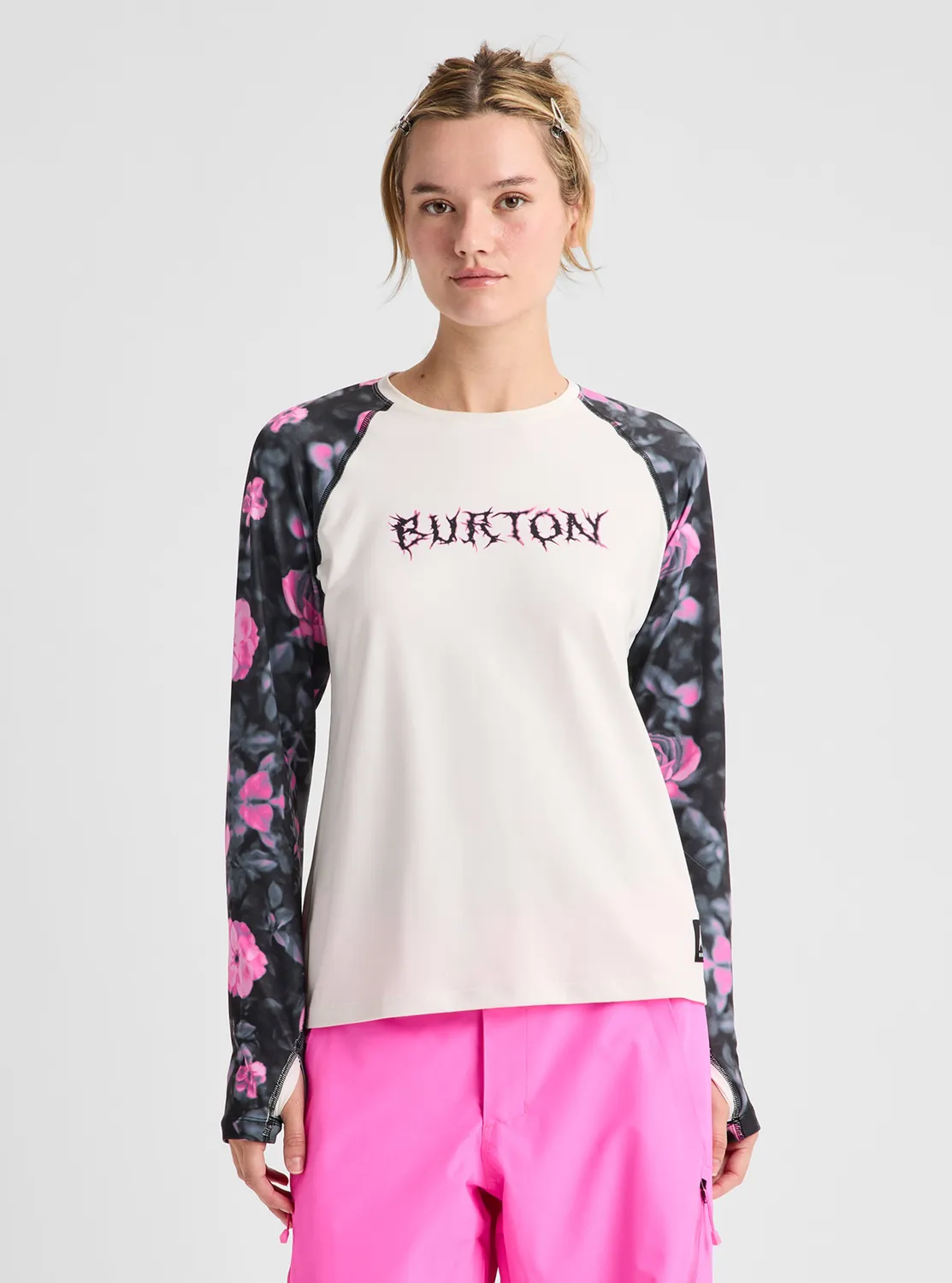 Burton Roadie baslager t-shirt dam Shockwave Floral luktfri