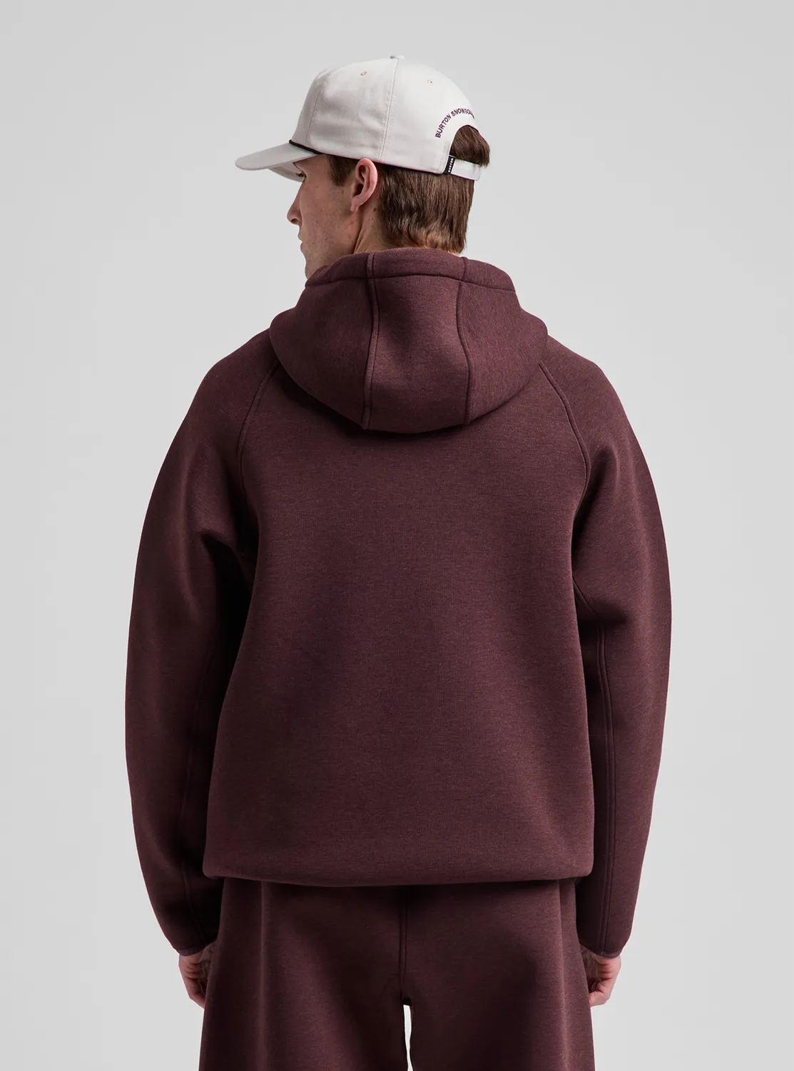 Burton SpaceCloud hoodie True Black Heather mjuk