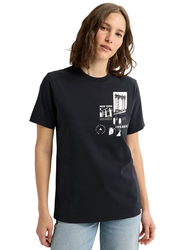 Burton NYC Short Sleeve T-shirt True Black ekologisk bomull