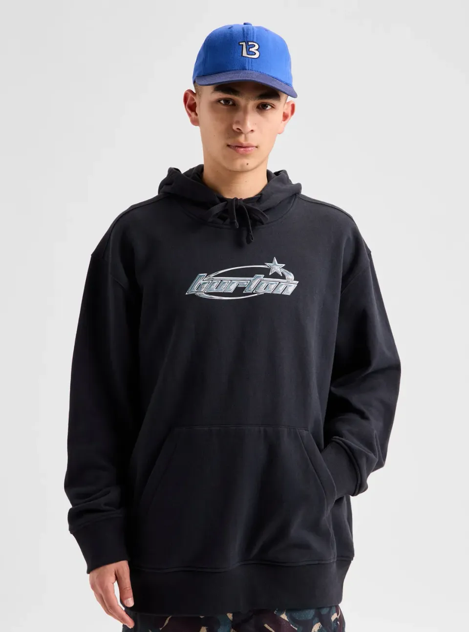 Burton Blossom 27 hoodie True Black ekologisk bomull