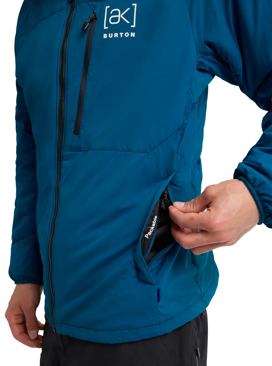 Burton [ak] Helium Hooded Stretch isoleringsjacka Blue Teal