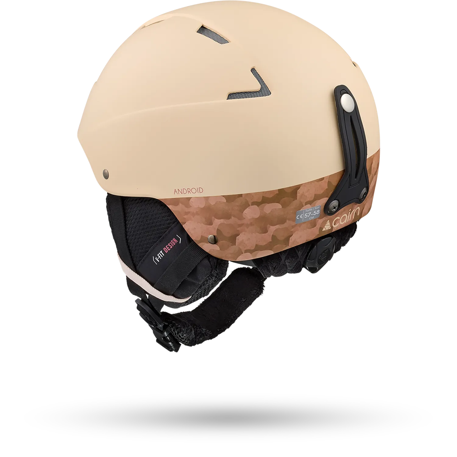 Cairn Android Graphic Matt Light Peach skidhjälm