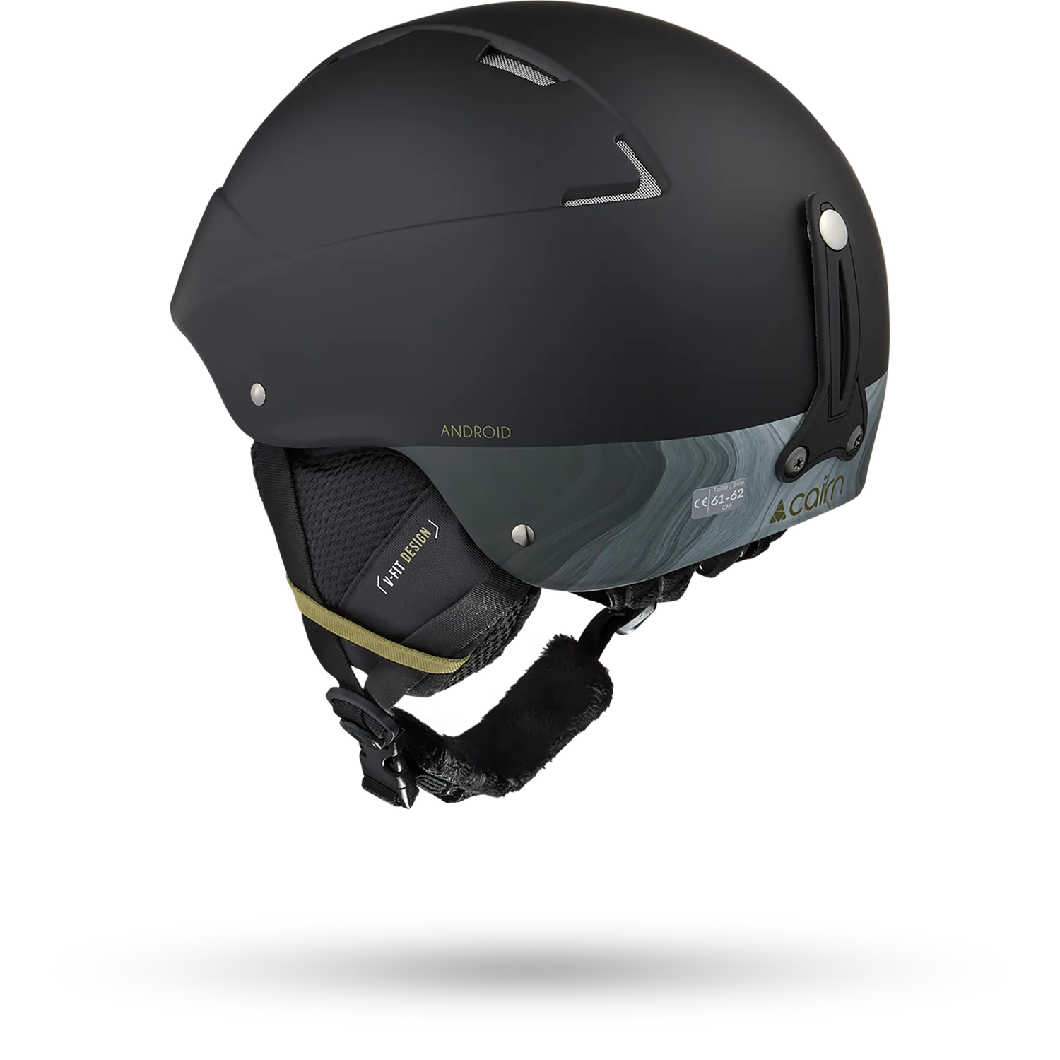 Cairn Android Graphic skidhjälm black lava