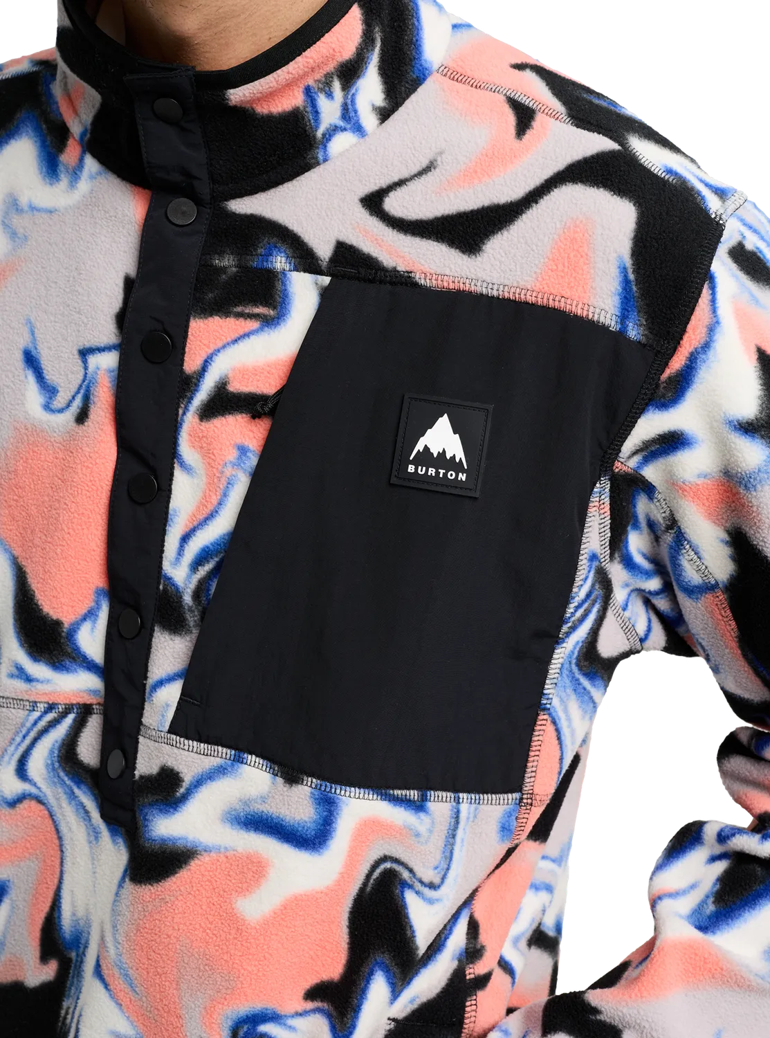 Burton Cinder fleecetröja Jake Blue mellanlager
