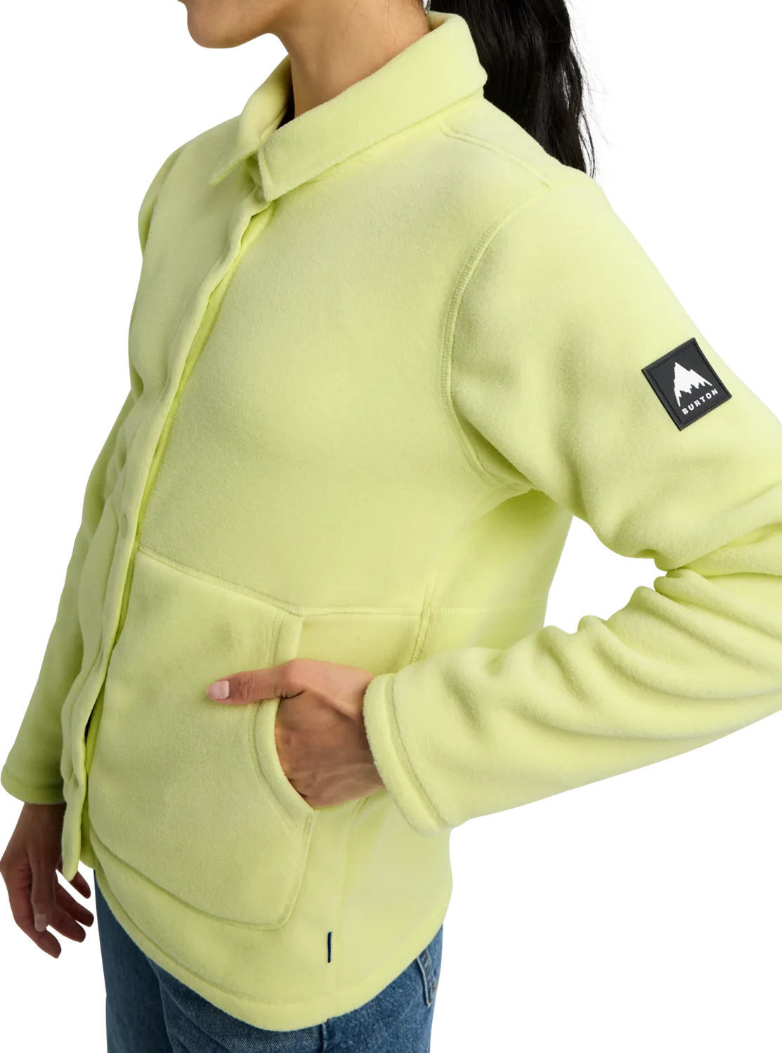 Burton Cinder Fleece snapshirt True Black dam