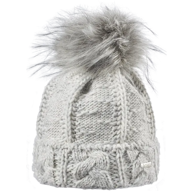 Cairn Sport Sandra mössa white hat ull med pompom