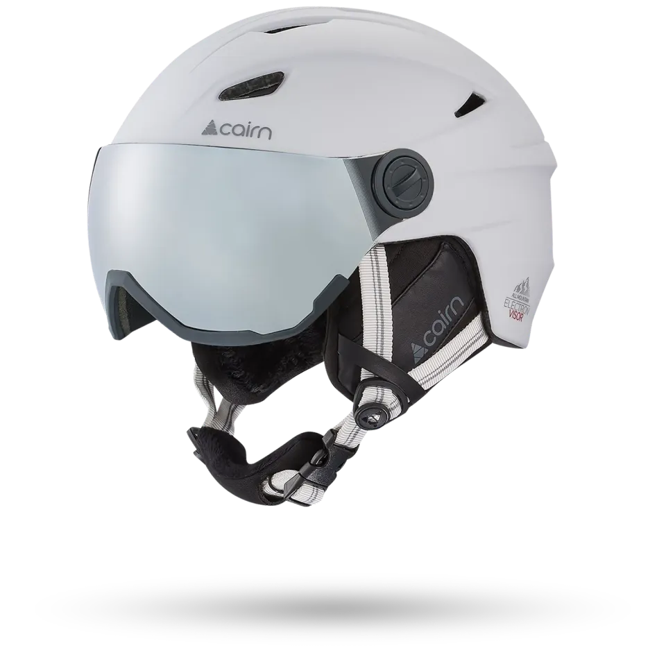 Cairn Electron Visor skidhjälm vit cat3