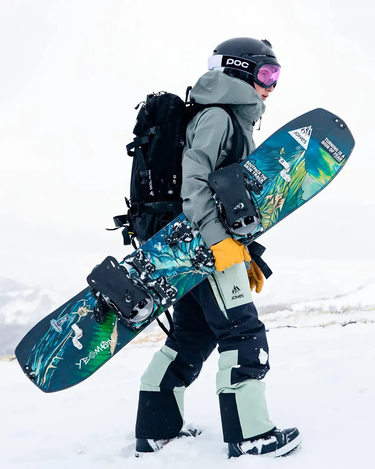 Jones Solution Youth splitboard 142 svart turåkning