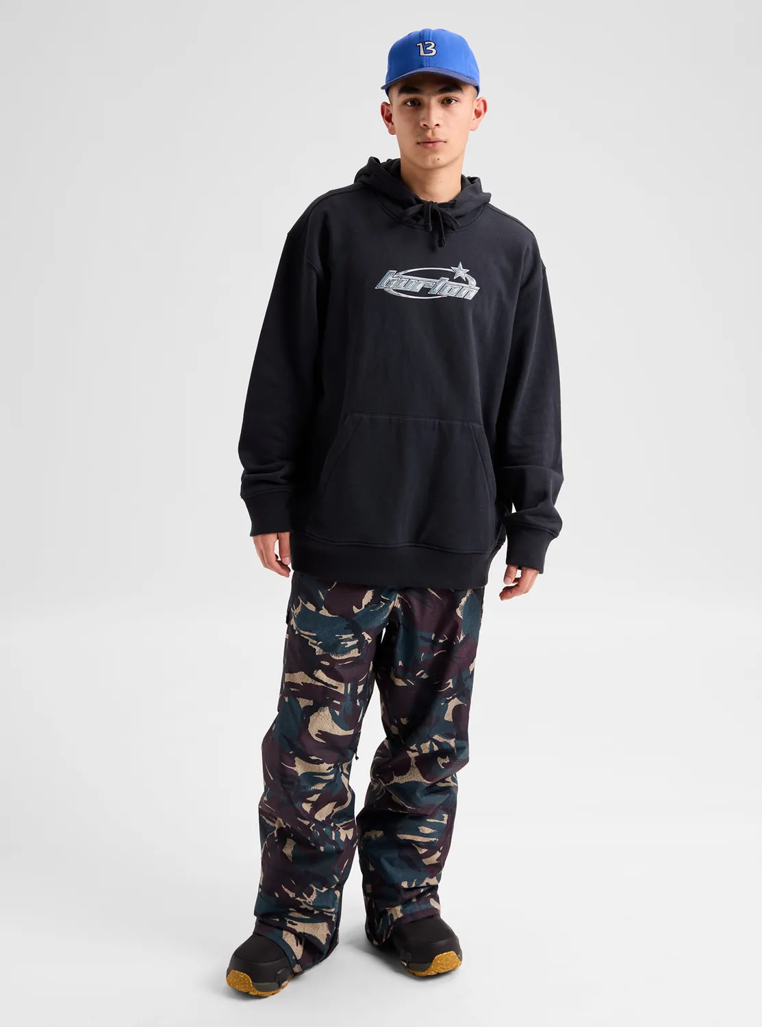 Burton Blossom 27 hoodie True Black ekologisk bomull