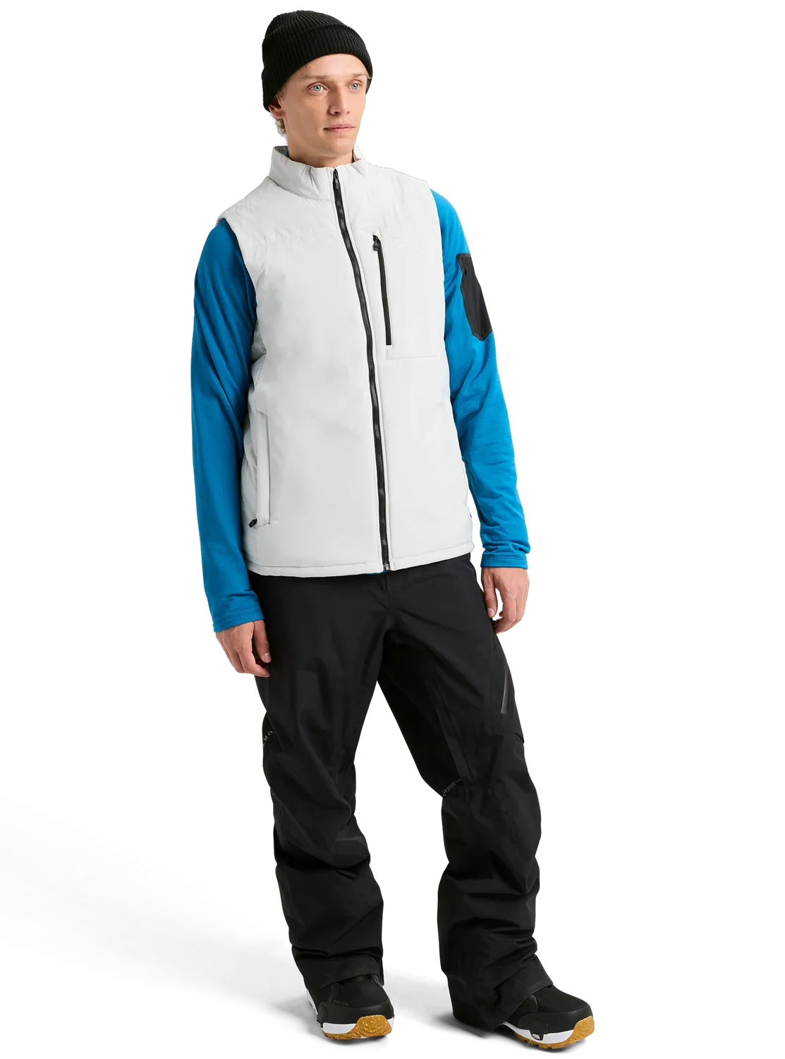 Burton [ak] Helium Stretch väst gray cloud lätt