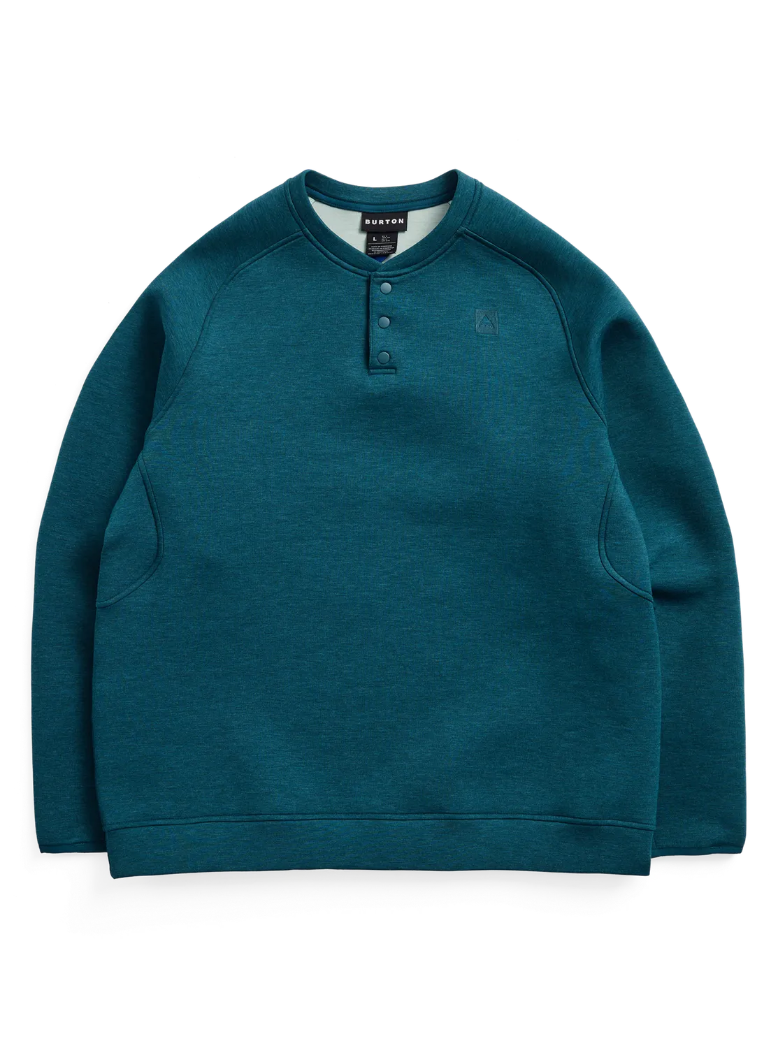 Burton SpaceCloud Henley henleytröja True Black Heather