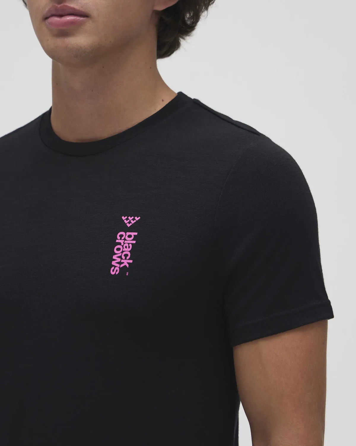 Black Crows Merino t-shirt herr svart S kort ärm luktfri