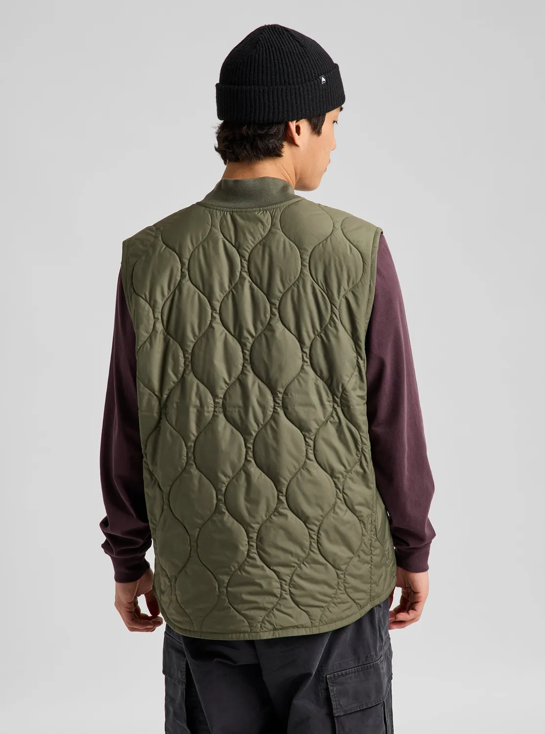 Burton Quilted Synthetic Puffer väst Orange Popsicle varm